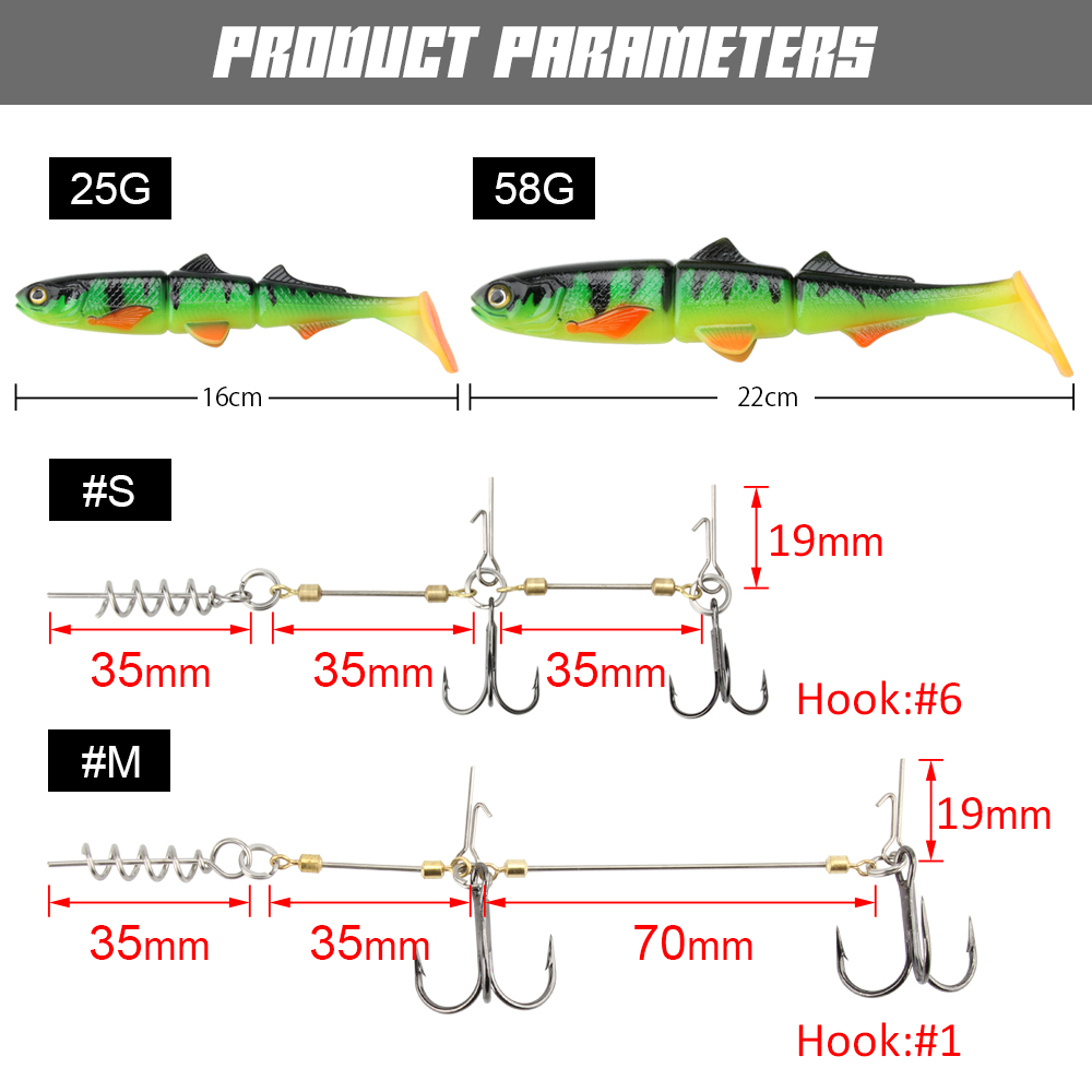 Spinpoler Pike Stinger Rig Hoo - Fishing Lure Swimbait recension och pris