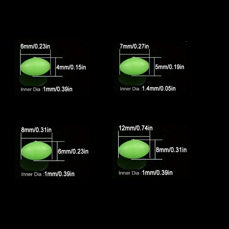 100pcs/lot Oval Night Luminous - Fishing Lure Making Kit recension och pris