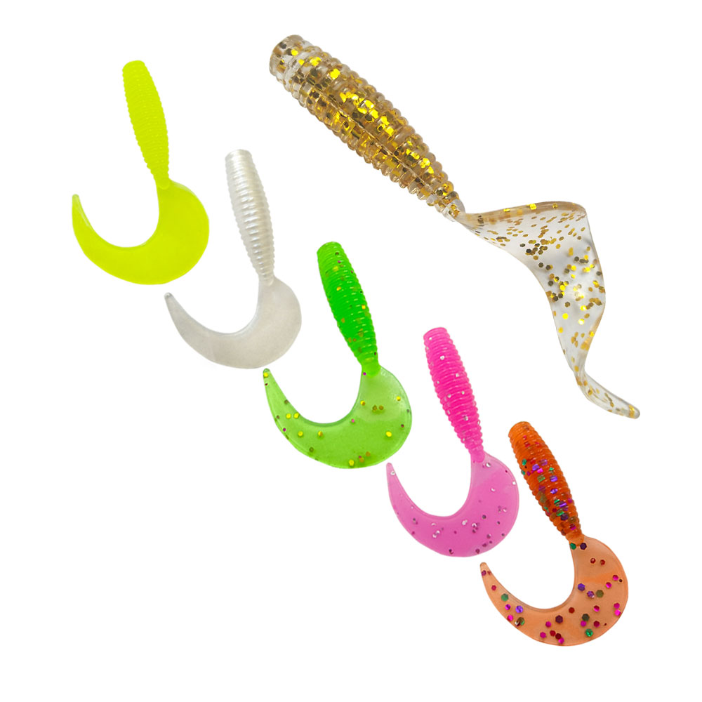 50Pcs Curved Tail Soft Lure 3. - Fishing Lure Swimbait recension och pris