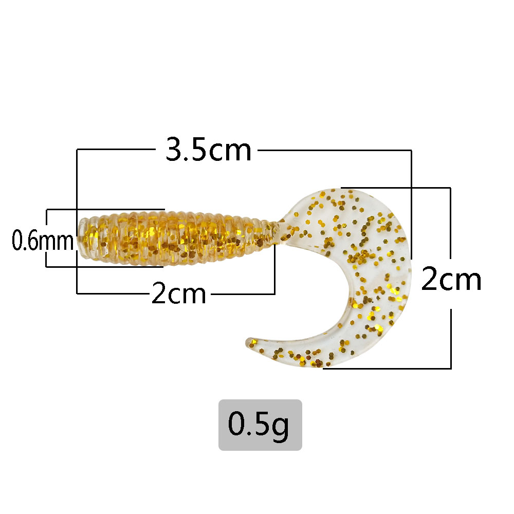 50Pcs Curved Tail Soft Lure 3. - Fishing Lure Swimbait recension och pris