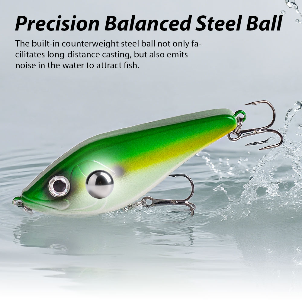 80mm/15.5g Muskies Jerkbait Pi - Fishing Lure Swimbait recension och pris