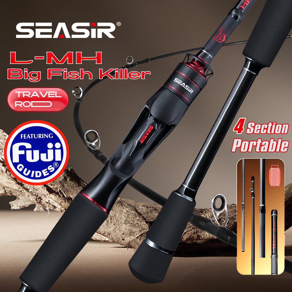 Seasir Salminus XF M/MH Spinin - Kastking Reel Zephyr recension och pris