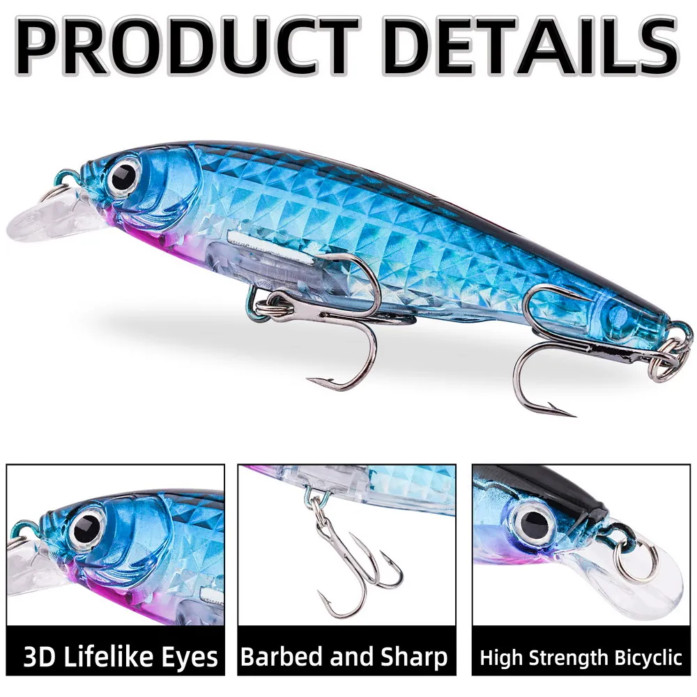 1pcs Laser Fishing Lure 9cm/9g - Fishing Lure Swimbait recension och pris