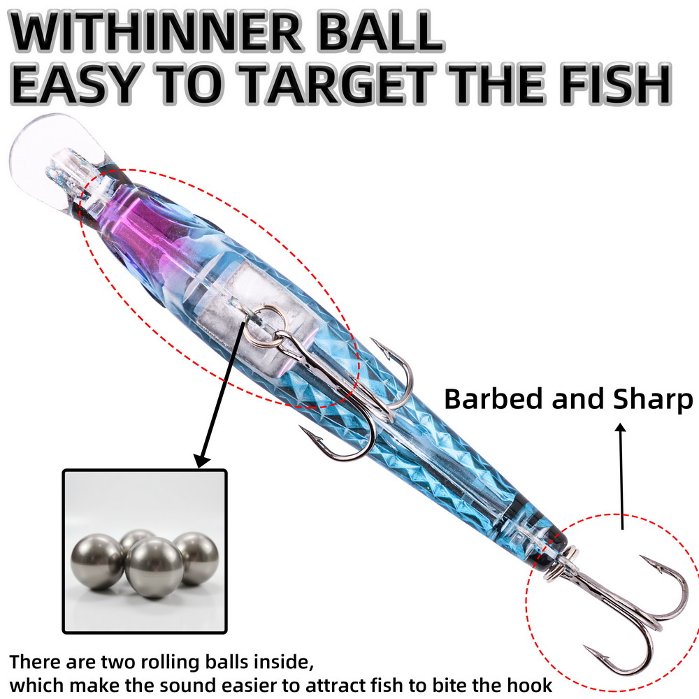 1pcs Laser Fishing Lure 9cm/9g - Fishing Lure Swimbait recension och pris