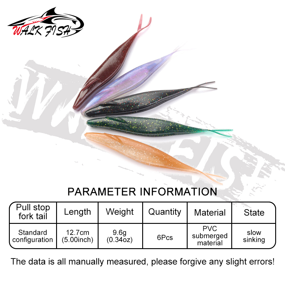 WALK FISH 6Pcs/Lot 12.7cm 8g/9 - Fishing Lure Swimbait recension och pris