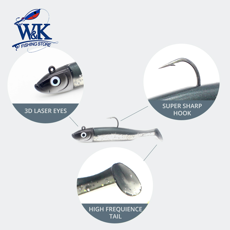 2 SET Saltwater Fishing Baits  - Fishing Lure Soft Plastic recension och pris